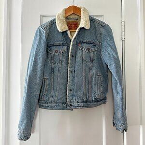 Levi's Original Sherpa Denim Trucker Jacket size small